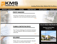 Tablet Screenshot of kmsproperties.com